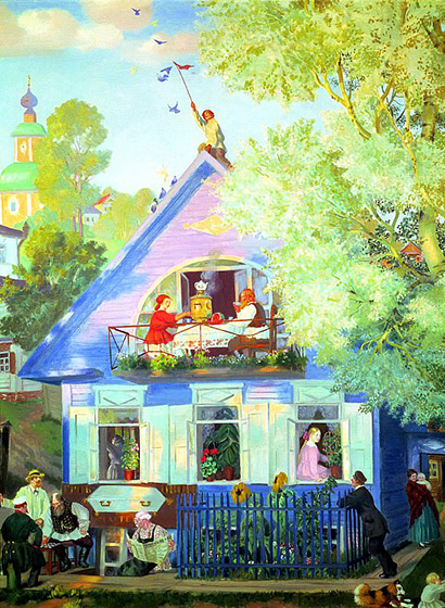 Kustodiev Goluboj domik.jpg
